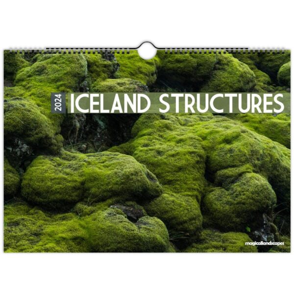 A4 Wall calendar - ICELAND STRUCTURES 2024 (non US edition)