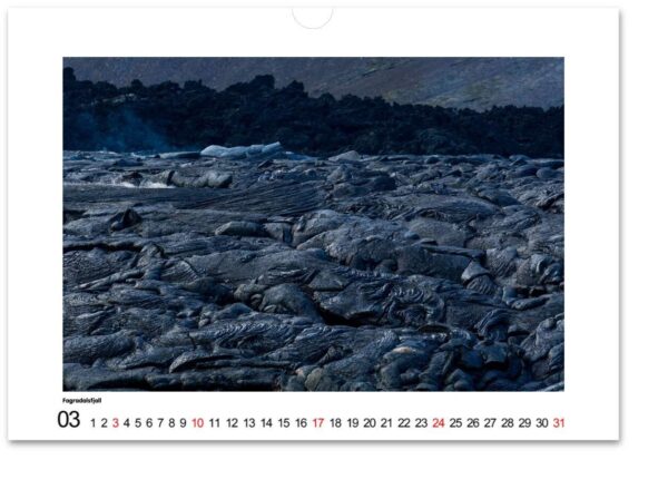 A4 Wall calendar - ICELAND STRUCTURES 2024 (non US edition) - Image 2
