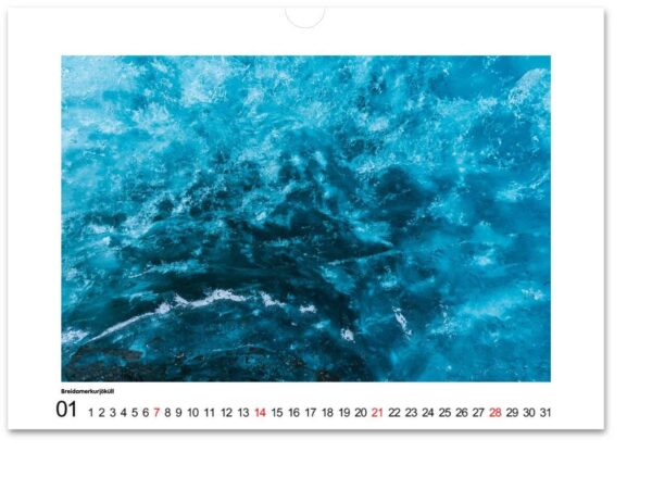 A4 Wall calendar - ICELAND STRUCTURES 2024 (non US edition) - Image 5