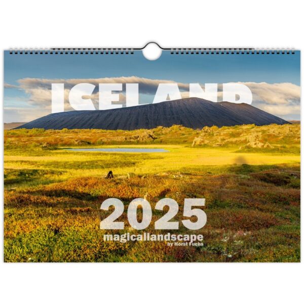 Iceland Wallcalender 2025 A4 EN Edition - Magic of the north